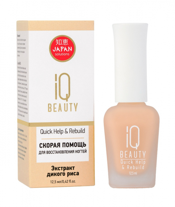 Скорая помощь для восстановления ногтей Quick Help & Rebuild IQ Beauty, 12,5мл
